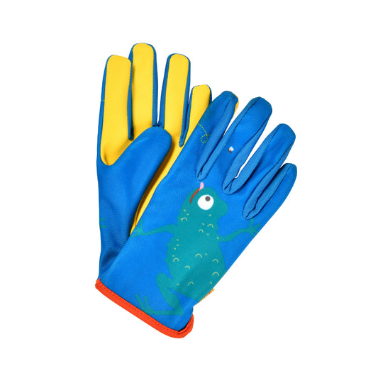Safety Kids Work Gloves Pink Blue Yellow Gardening Glove 2~12 Year Old